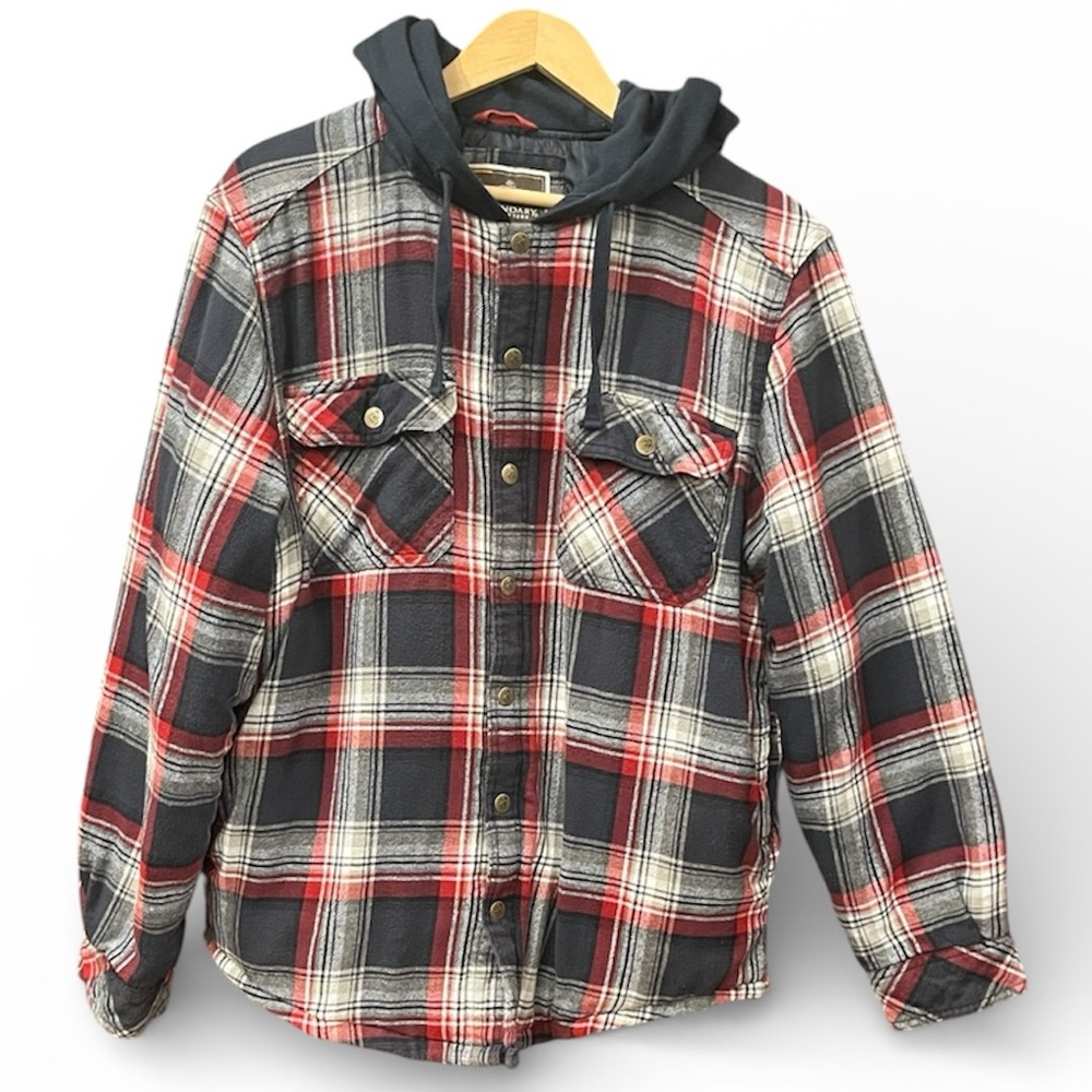 Legendary outfitters Plaid Shirt with Hood